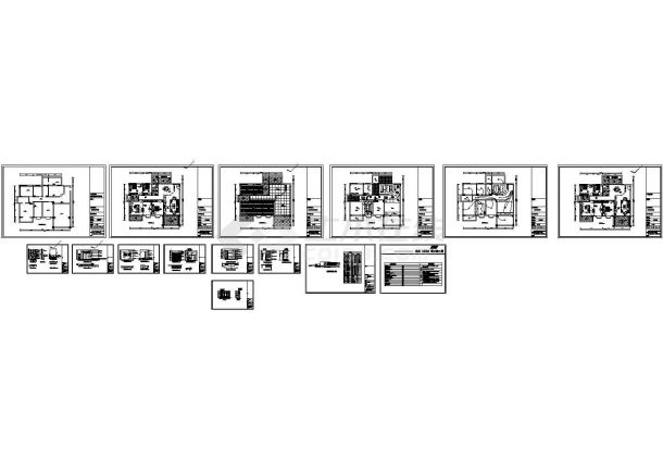 150平方米居室设计CAD图-图二