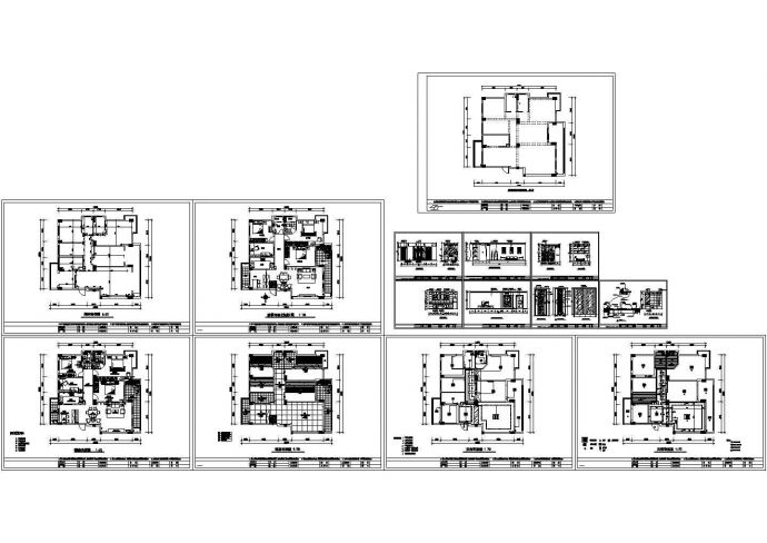 [福州]四居室设计方案CAD图_图1