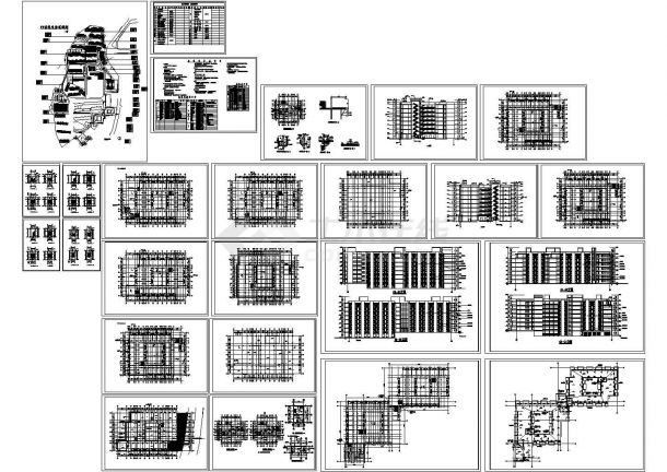 某西南医院家属区八层公寓建筑施工设计图-图一