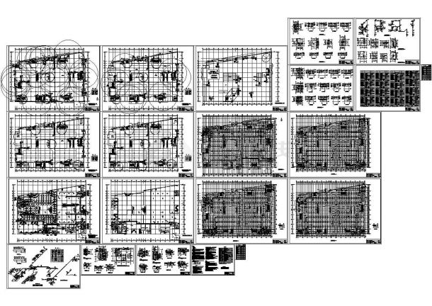 【桂林】某建材商场空调暖通CAD平面设计图-图一