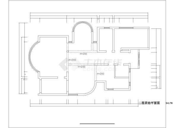 上海康桥半岛别墅金沙苑装全套修设计CAD图纸-图一