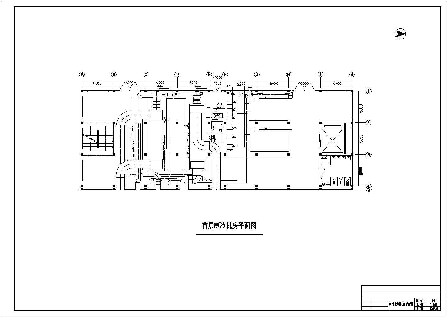 广东省某市连锁药厂洁净空调工程施工设计CAD图纸