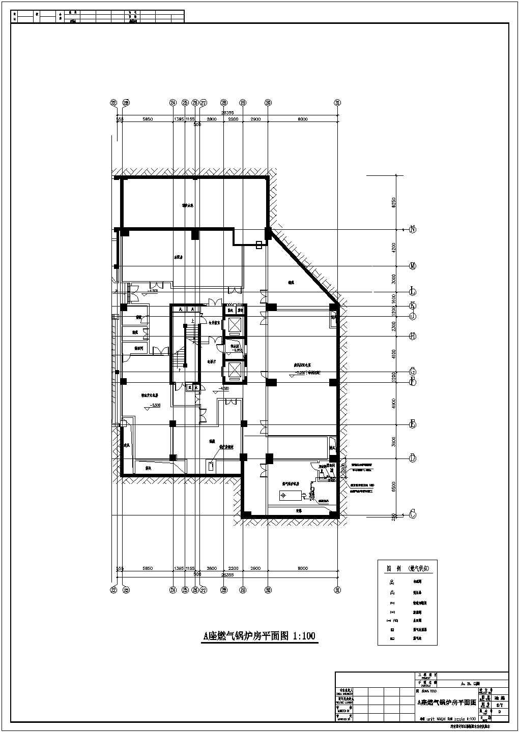 常福街道某高层住宅楼燃气设计施工CAD图纸