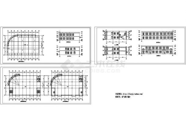 厂房设计_某2层厂房建筑设计CAD图-图一