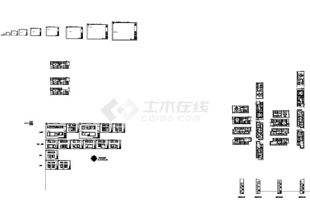 重庆三层现代欧陆风格别墅室内装修施工图-图二