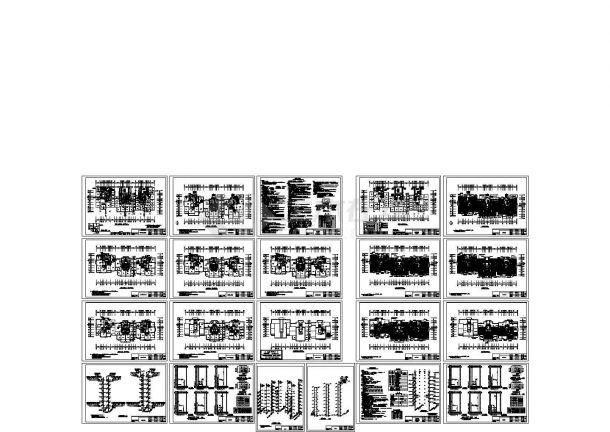 商业中小型高层住宅水暖设计施工图（排版工整），21张图纸-图一