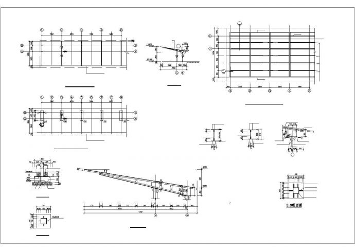 珠海市某新建居住区内部单排停车场施工设计CAD图纸_图1
