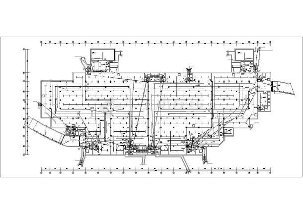 太原市某大型商住办公楼地下汽车库电气施工设计CAD图纸-图二
