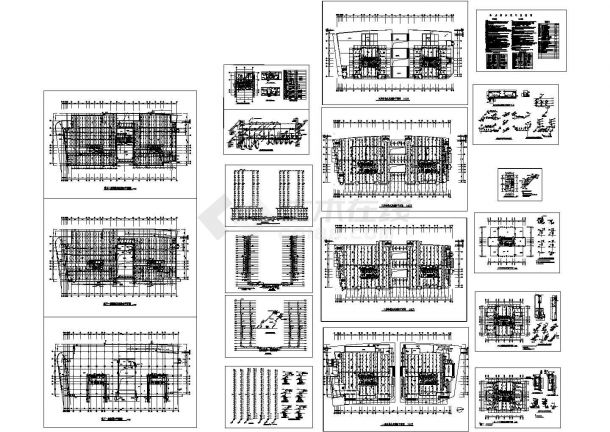 办公楼设计_某二十四层高层办公楼给排水设计图，19张图纸-图一