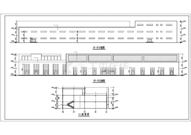 某居民区服装商场建筑方案设计施工CAD图纸-图一