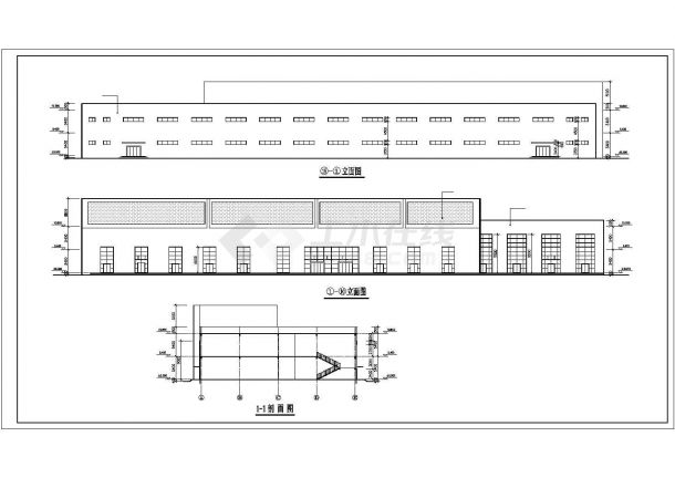某居民区服装商场建筑方案设计施工CAD图纸-图二