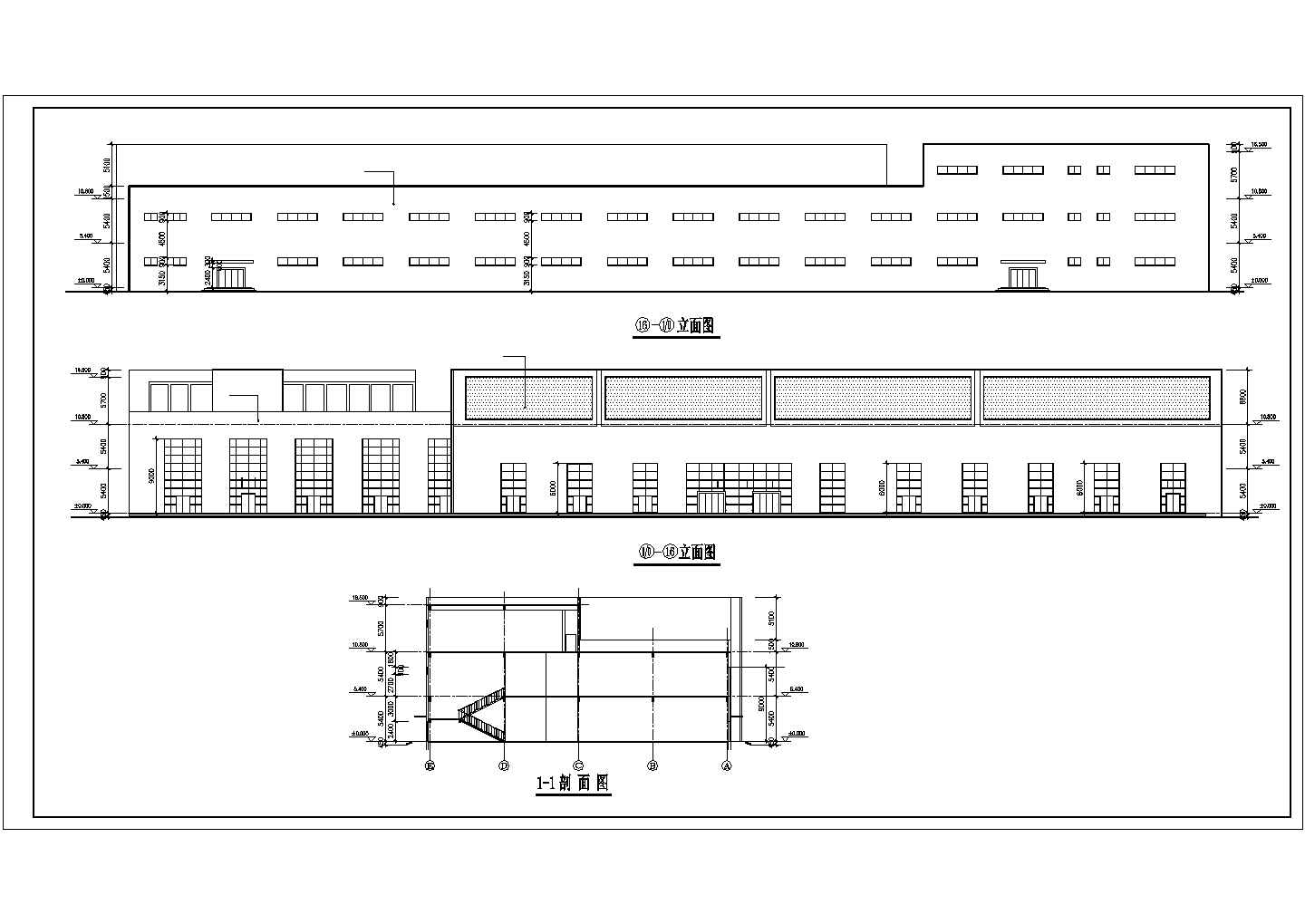 某居民区服装商场建筑方案设计施工CAD图纸