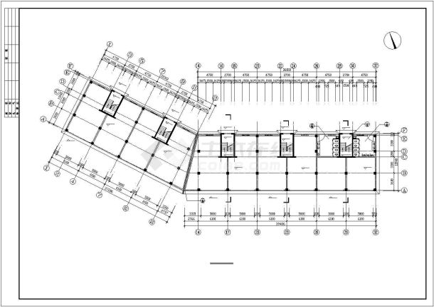 某城市商贸区商住楼建筑方案全套设计施工CAD图纸-图一