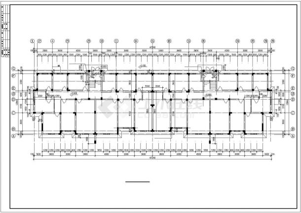 某城市商贸区商住楼建筑方案设计施工CAD图纸-图一