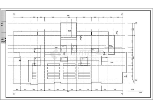 精美板式高层建筑规划CAD全套布置图-图一