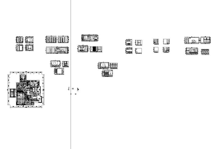 某四室两厅家居施工CAD图_图1