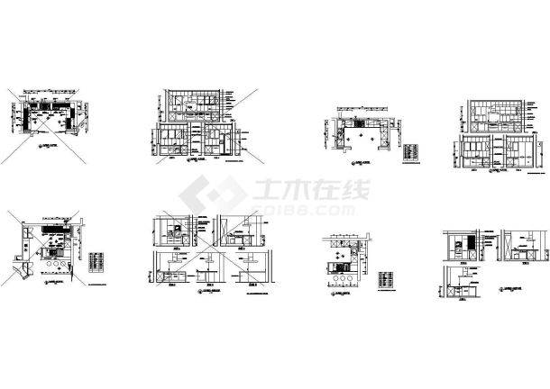 欧式新古典样板房四居室施工图含实景-图二