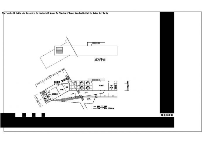 某城市综合会所建筑方案设计施工CAD图纸_图1