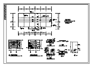 五层多功能教学楼建筑设计cad图，共十一张-图一