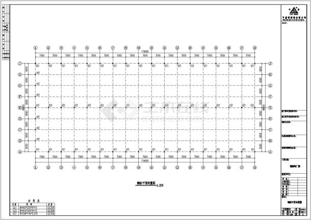 黄冈市区某公司钢结构详细建筑施工图-图二