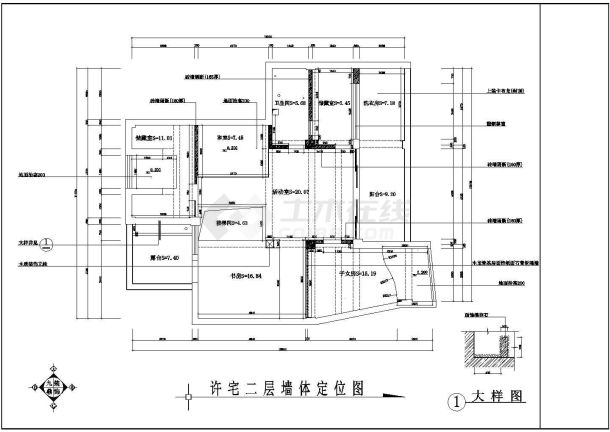 某城市高档商品房整体建筑方案设计施工CAD图纸-图一