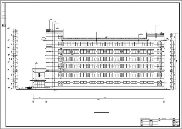 某城市商务楼建筑方案扩出设计施工CAD图纸-图一