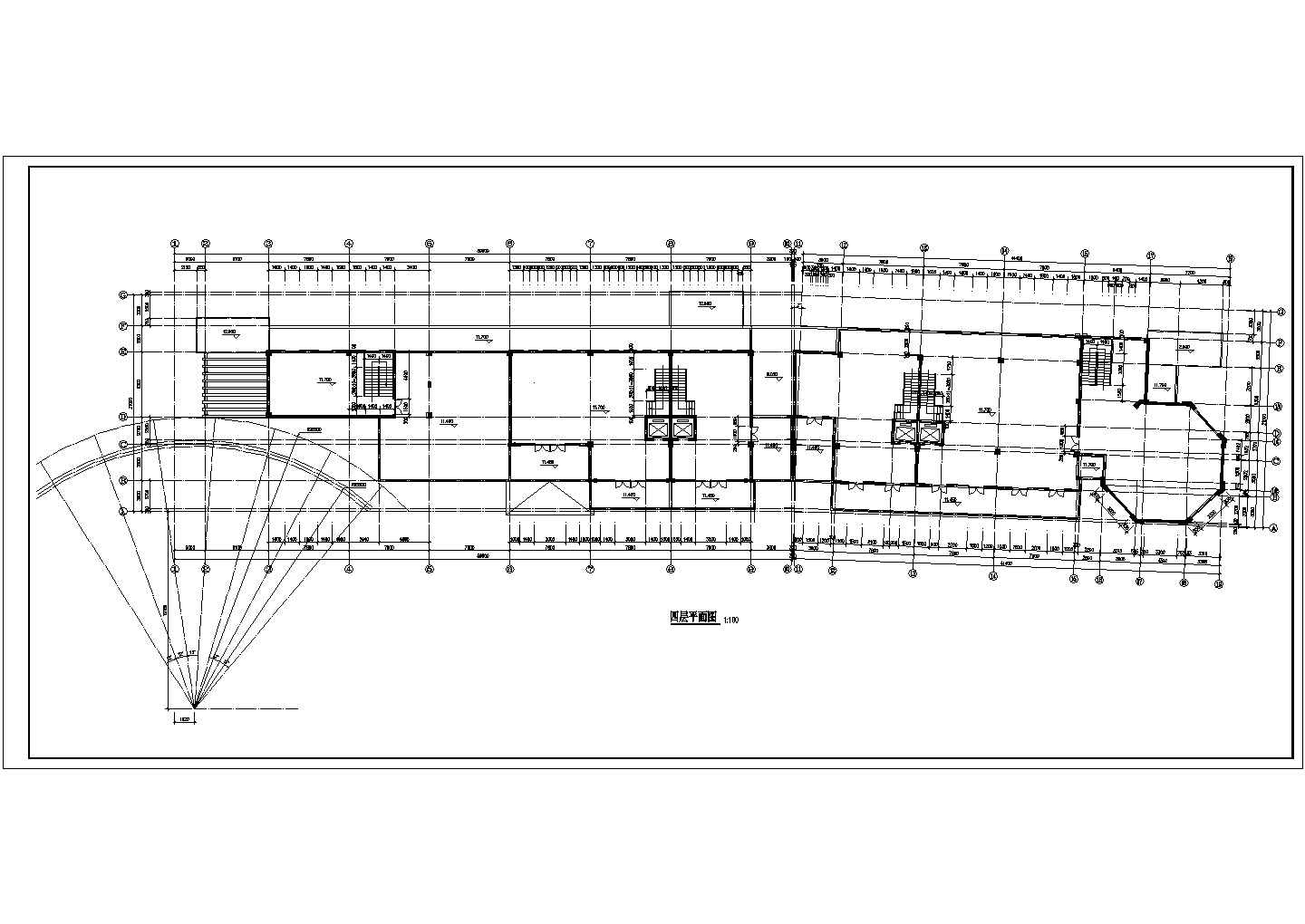 某城市大型商业楼建筑方案全套设计施工CAD图纸