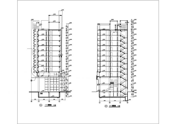 某城市商住楼建筑方案全套设计施工CAD图纸_图1