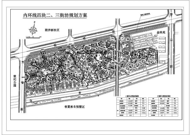上海某八万多平米多户型别墅区（独立式、小高层等）规划总平面图-图一