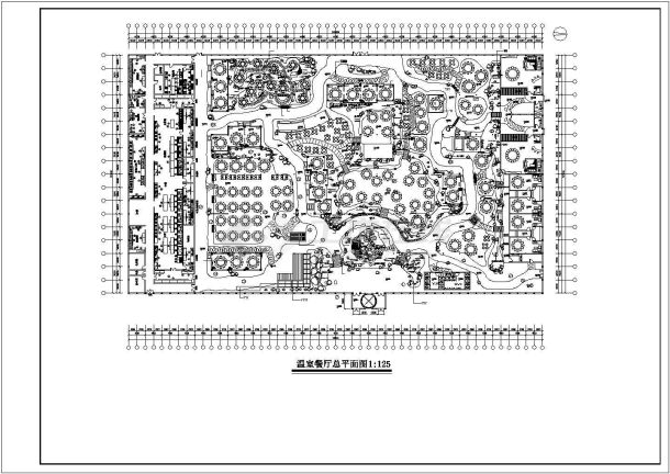 某地区商业区生态餐厅建筑方案设计施工CAD图纸-图二