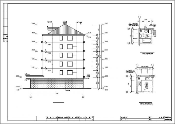 某城市高级商业住宅楼建筑方案设计施工CAD图纸_图1