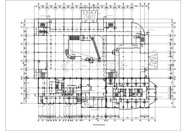 某地区商业圈五星级酒店裙房建筑方案全套设计施工CAD图纸-图二