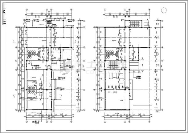 某地区现代平顶会所建筑方案完整设计施工CAD图纸-图二