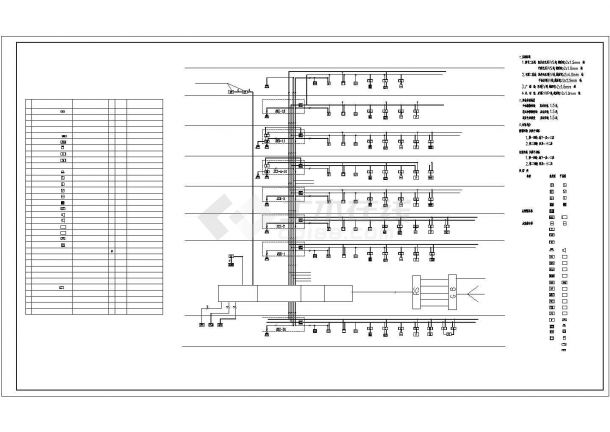 某地十二层宾馆消防设施设计方案cad图纸，共一份资料-图二