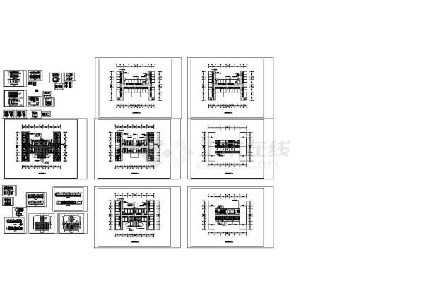 某四层医院工装施工图-可参考用于建筑设计Cad设计图-图一