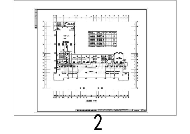 某市公安局指挥中心综合楼暖通空调设计cad施工图-图二