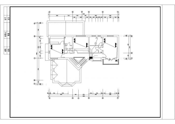 某日式风格别墅电气CAD施工图_图1
