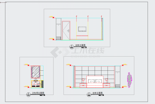 某地单层上海维景酒店公寓户型结构设计cad图纸-图二