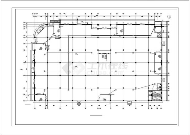 2万平方米的大型商场弱电及广播通讯cad图-图二