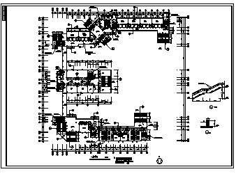 五层带自行车库中学教学综合楼建筑设计cad图，共十六张-图一