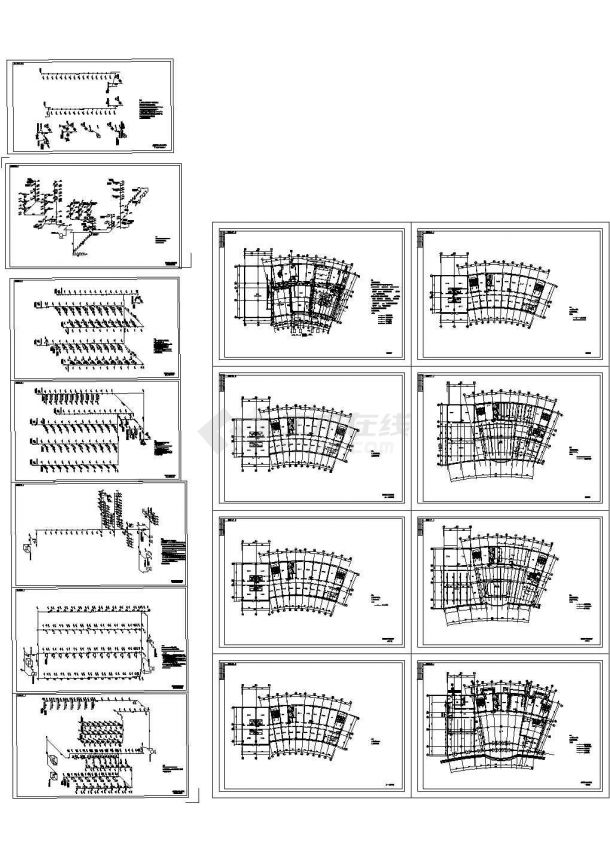 办公楼设计_某高层办公楼室内给排水图纸，15张图纸-图一