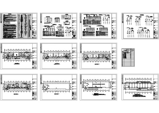 某砖混结构小学教学楼电气设计施工图，11张图纸。-图一