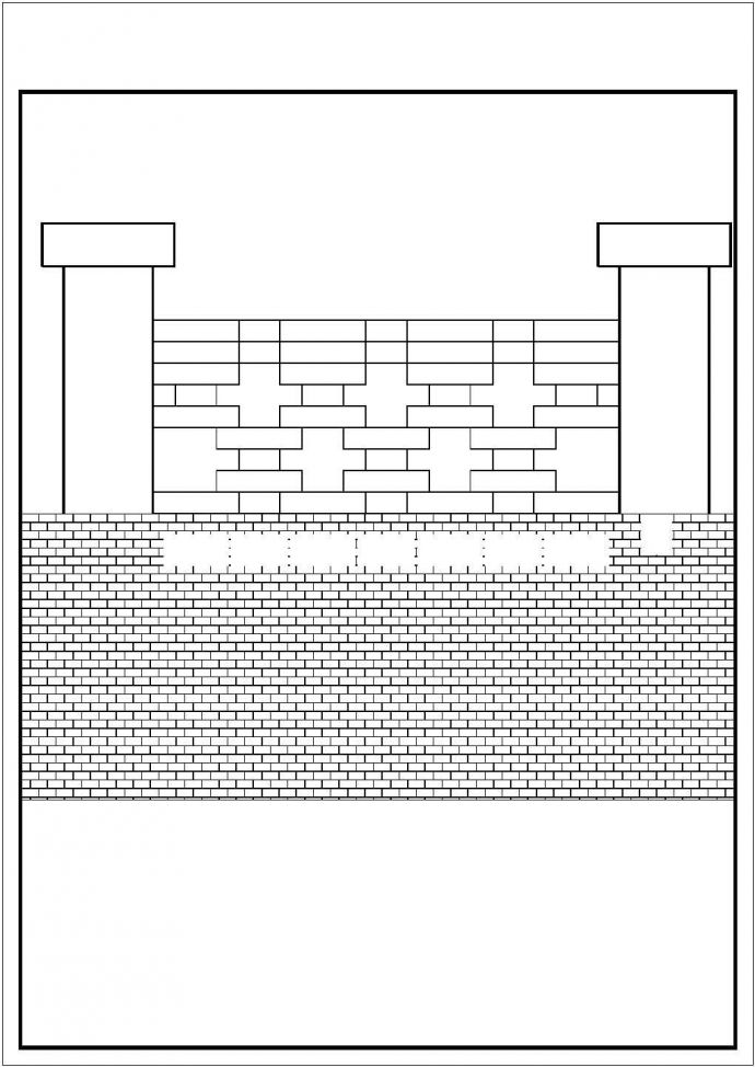 独立式别墅住宅围墙建筑全套非常标准设计cad图纸_图1