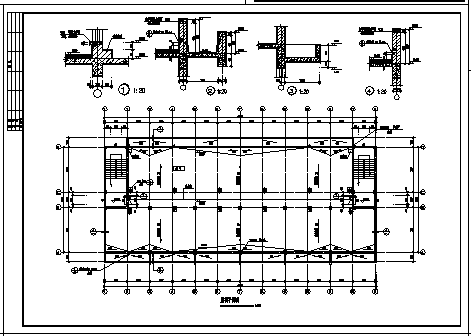 四层框架结构经典大学公寓楼建筑设计cad图，共八张-图二