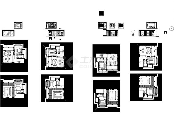 绵阳新中式风格双层别墅室内装修图-图二