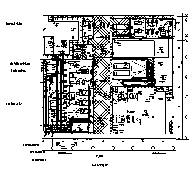 机房设计_某大型商业建筑制冷机房大样设计cad图纸-图二