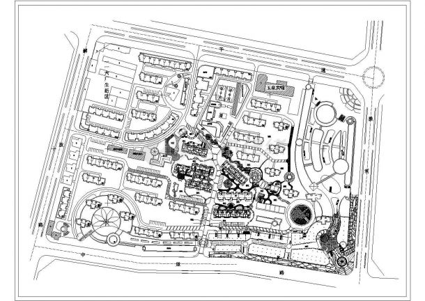  General layout CAD drawing of a community planning scheme - Figure 1