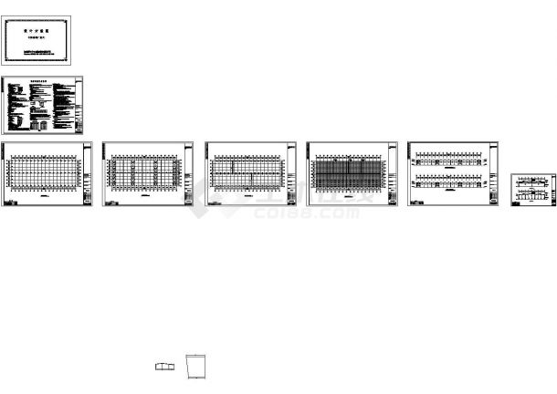 厂房设计_某跨度24米单层单山单跨门式钢架厂房设计cad全套结构施工图（含设计说明）-图一