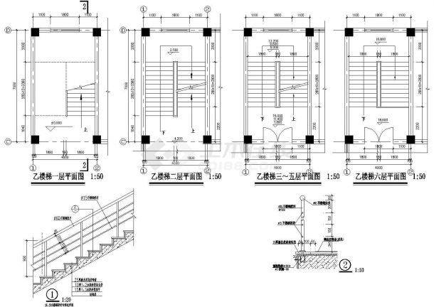 【常州】某多层宾馆全套cad规划设计施工图纸(含电梯机房屋顶平面图 )-图一