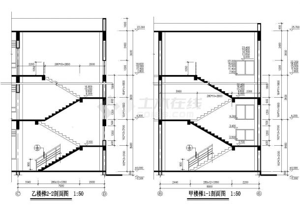 【常州】某多层宾馆全套cad规划设计施工图纸(含电梯机房屋顶平面图 )-图二